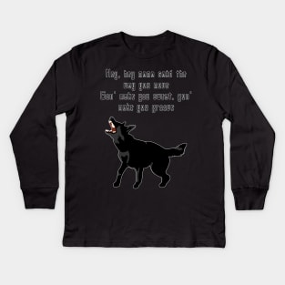 Black Dog Kids Long Sleeve T-Shirt